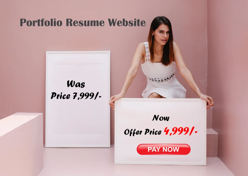 sale offer for resume website