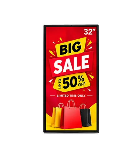 wall mount digital signage standee manufacturer ybm network noida delhi india