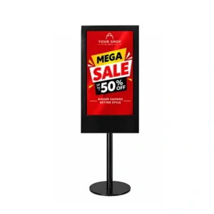 24 Inch Pole Mount Digital Standee