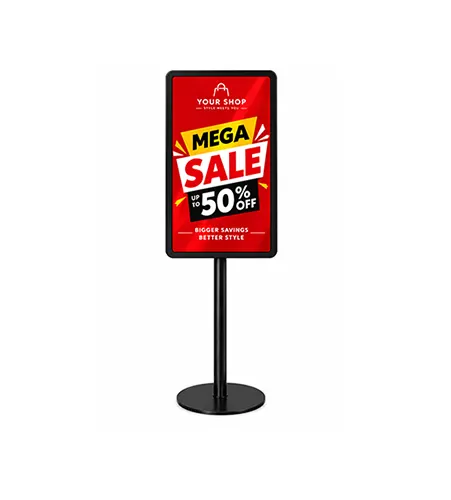 24 Inch Pole Mount Royal Digital Standee