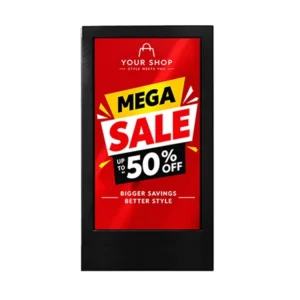 02- 24 Inch Wall Mount Digital Signage With Frame
