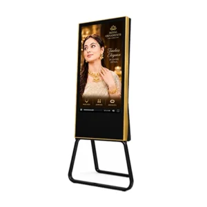 32 inch A shape Royal Digital Standee Golden - Y-A-006